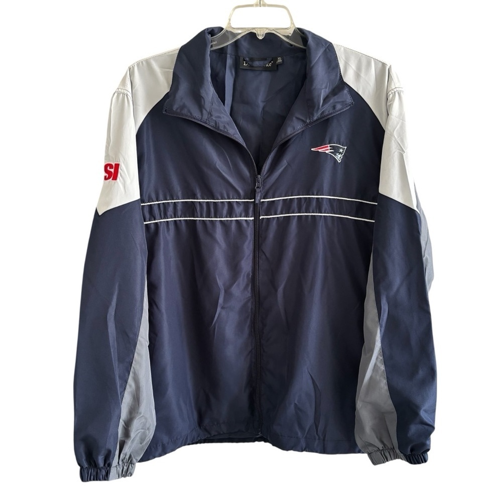 Vintage New England Patriots Dunbrooke Windbreaker Jacket XL SI Logo NFL Sports